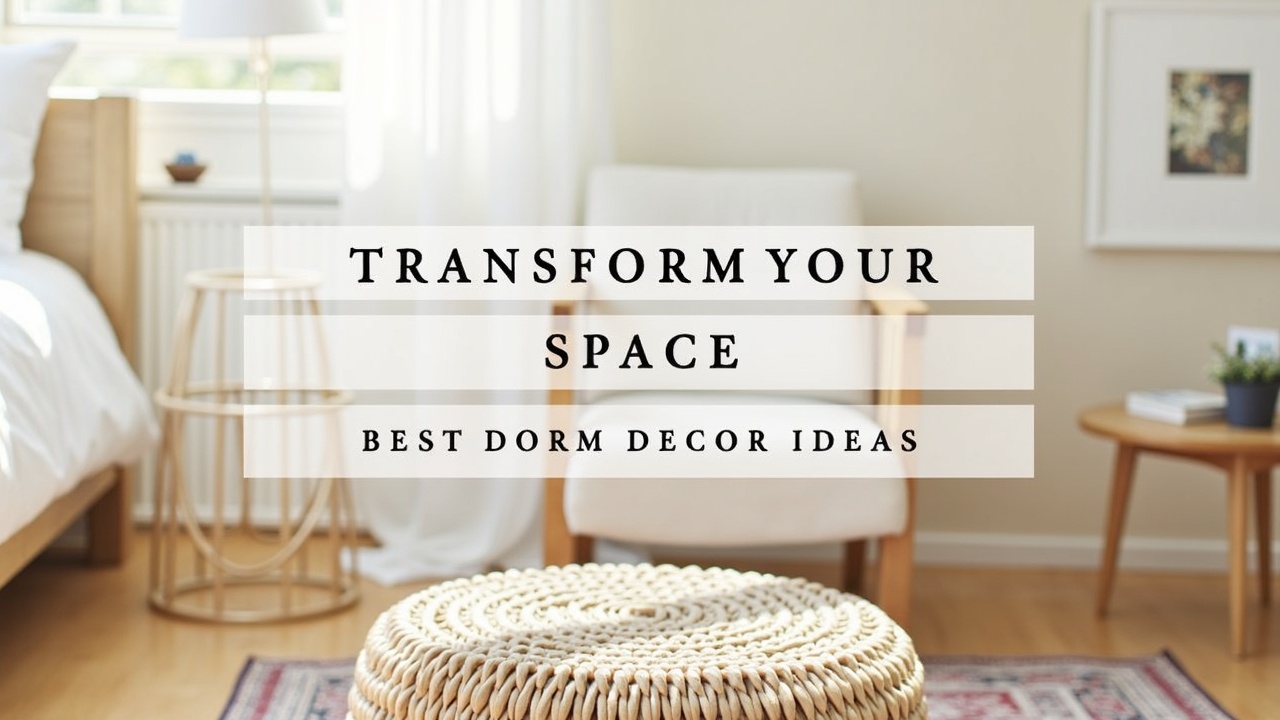 Transform Your Space: Best Dorm Decor Ideas